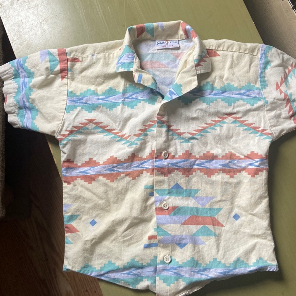 Vintage 90’s Made in USA Jack Jar Size 6 Kids Western Style T-Shirt